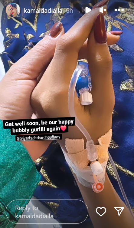 Priyanka Chahar Choudhary Hospitalised